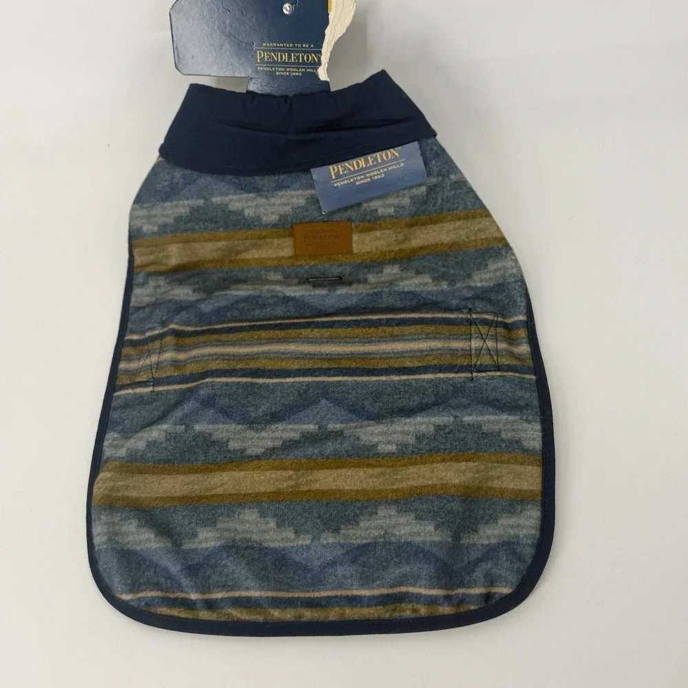 Pendleton Pet‎ Coat Medium Blue Aztec Southwestern Dog Jacket NWT
